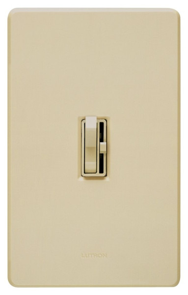 Lutron Ariadni TGCL-153PH-IV Dimmer, 1.25 A, 120 V, 150 W, CFL, Halogen, Incandescent, LED Lamp, 3-Way, Ivory [SKU: ORG2114015]