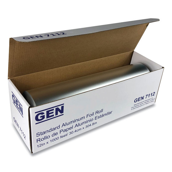Standard Aluminum Foil Roll, 12" x 1,000 ft [SKU: GEN7112]