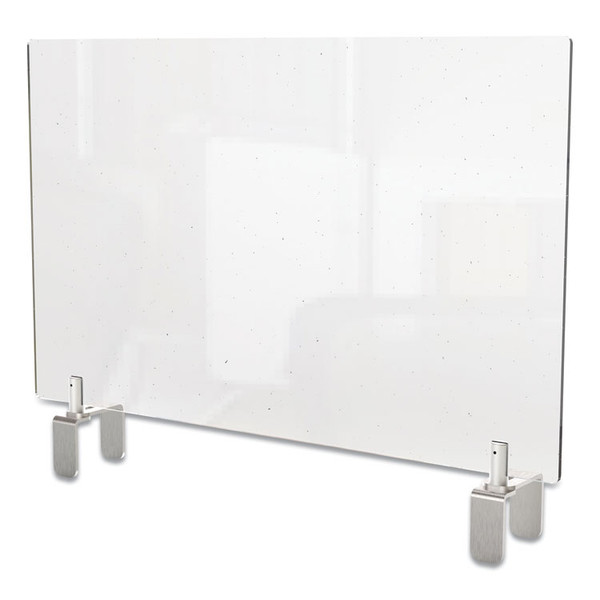 Clear Partition Extender with Attached Clamp, 36 x 3.88 x 30, Thermoplastic Sheeting [SKU: GHEPEC3036A]