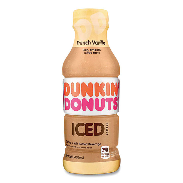 French Vanilla Iced Coffee Drink, 13.7 oz Bottle, 12/Carton [SKU: GMT049000072396]