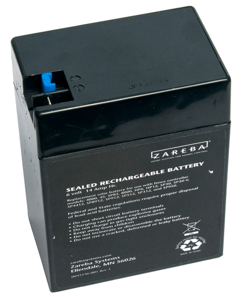 Zareba Fi-Shock ASB30 Solar Battery, 6 V Battery, Lead Acid [SKU: ORG7229545]
