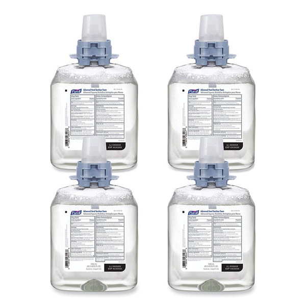 Advanced Hand Sanitizer Foam, For FMX-12 Dispensers, 1,200 mL, Unscented, 4/Carton [SKU: GOJ519204CT]
