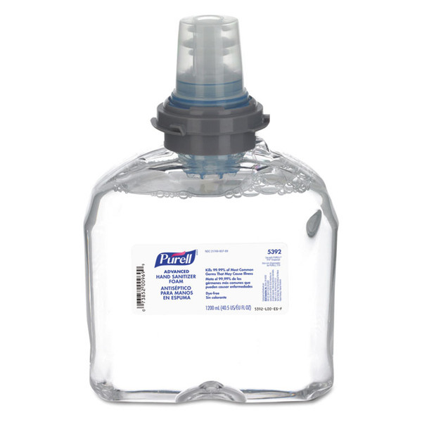 Advanced TFX Refill Instant Foam Hand Sanitizer, 1,200 mL, Unscented [SKU: GOJ539202EA]