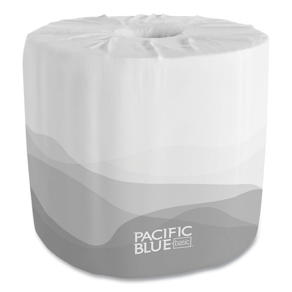 Pacific Blue Basic Bathroom Tissue, Septic Safe, 2-Ply, White, 550 Sheets/Roll, 80 Rolls/Carton [SKU: GPC1988001]