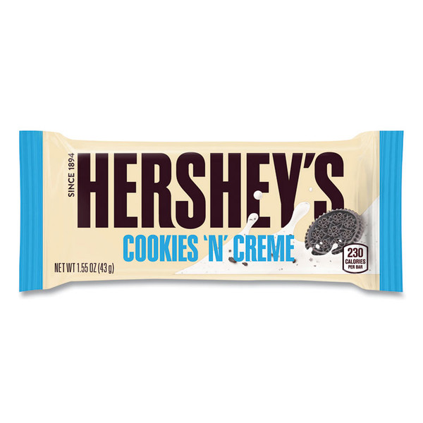 Cookies 'n' Creme Candy Bar, 1.55 oz Bar, 36 Bars/Carton, Delivered in 1-4 Business Days [SKU: GRR20900965]