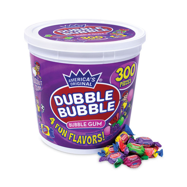 Bubble Gum Assorted Flavor Twist Tub, 300 Pieces/Tub, Delivered in 1-4 Business Days [SKU: GRR22000223]
