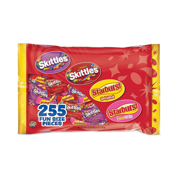 Skittles and Starburst Fun Size Variety Pack, 6 lb 8.4 oz Bag, Delivered in 1-4 Business Days [SKU: GRR22000768]