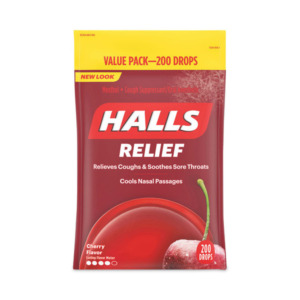Relief Menthol Cough Suppressant - Oral Anesthetic, Cherry, Value Pack, 200 Count, Delivered in 1-4 Business Days [SKU: GRR22000778]