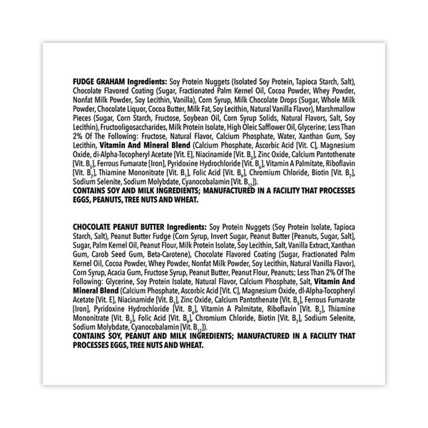 Nutrition Bars Variety Pack, Chocolate Peanut Butter and Fudge Graham, 1.76 oz Bar, 24 Count, Delivered in 1-4 Business Days [SKU: GRR22000818]