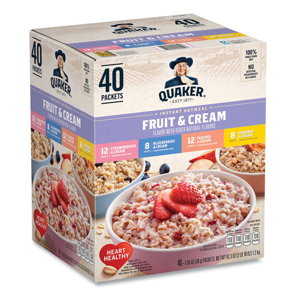 Instant Oatmeal, Assorted Varieties, 1.05 oz Packet, 40/Box, Delivered in 1-4 Business Days [SKU: GRR22001144]