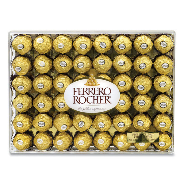 Hazelnut Chocolate Diamond Gift Box, 21.2 oz, 48 Pieces, Delivered in 1-4 Business Days [SKU: GRR24100015]