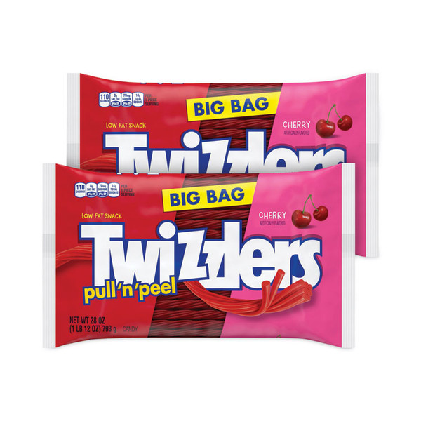 Pull 'N Peel Cherry Candy, 28 oz Bag, 2/Pack, Delivered in 1-4 Business Days [SKU: GRR24600042]