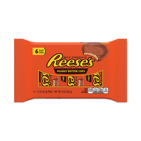 Peanut Butter Cups, 1.5 oz Bar, 6 Bars/Pack, 2 Packs/Box, Delivered in 1-4 Business Days [SKU: GRR24601011]