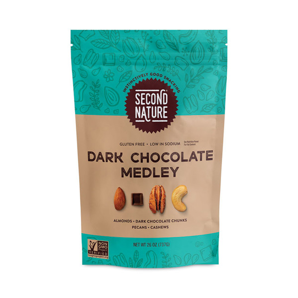 Dark Chocolate Medley Trail Mix, 26 oz Resealable Pouch, Delivered in 1-4 Business Days [SKU: GRR28800003]