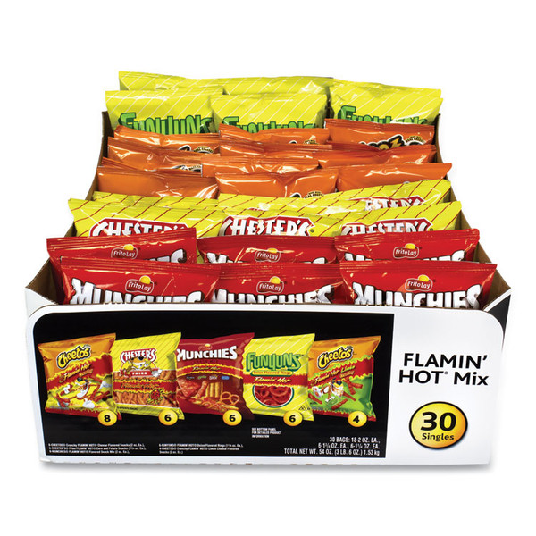 Flamin' Hot Mix Variety Pack, Assorted Flavors, Assorted Size Bag, 30 Bags/Carton, Delivered in 1-4 Business Days [SKU: GRR29500007]