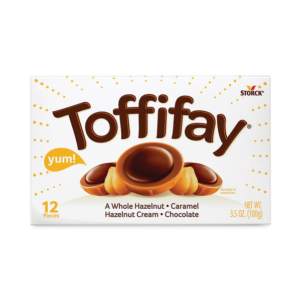 Toffifay Caramel Candy, 3.5 oz Box, 4/Pack, Delivered in 1-4 Business Days [SKU: GRR30200003]