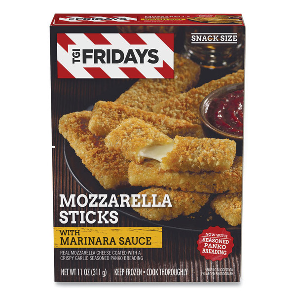 Mozzarella Sticks with Marinara Sauce, 11 oz Box, 2 Boxes/Carton, Delivered in 1-4 Business Days [SKU: GRR90300106]