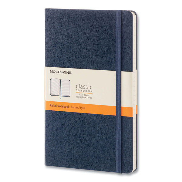 Classic Collection Hard Cover Notebook, 1 Subject, Dotted Rule, Sapphire Blue Cover, 8.25 x 5, 240 Sheets [SKU: HBG893601]