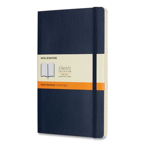 Classic Softcover Notebook, 1 Subject, Narrow Rule, Sapphire Blue Cover, 8.25 x 5, 192 Sheets [SKU: HBGQP616B20]