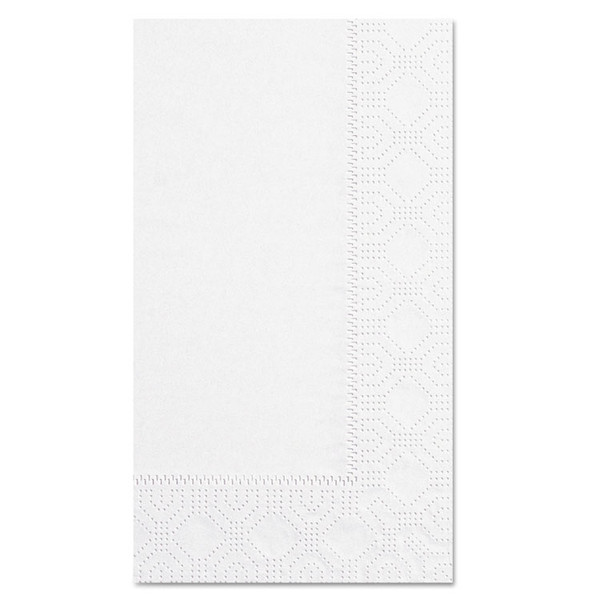 Dinner Napkins, 2-Ply, 15 x 17, White, 1000/Carton [SKU: HFM180500]