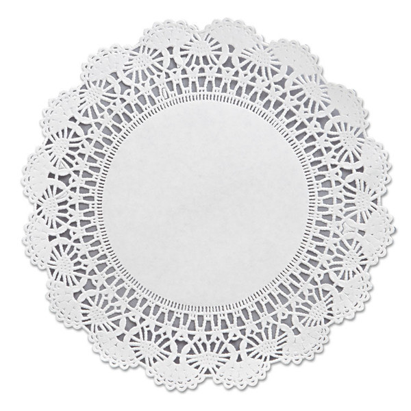 Cambridge Lace Doilies, Round, 8", White, 1,000/Carton [SKU: HFM500236]
