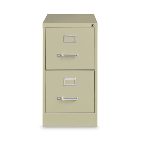 Vertical Letter File Cabinet, 2 Letter-Size File Drawers, Putty, 15 x 26.5 x 28.37 [SKU: HID14026]