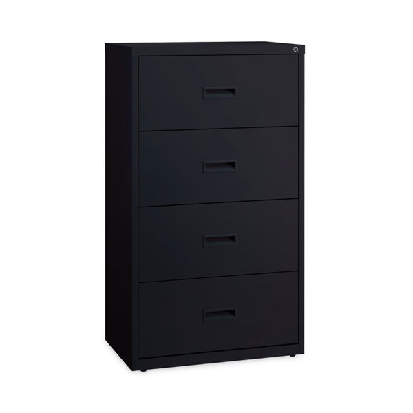 Combo File Cabinet, 5 Letter/Legal/A4-Size File Drawers, Black, 36 x 18.62 x 60 [SKU: HID16778]