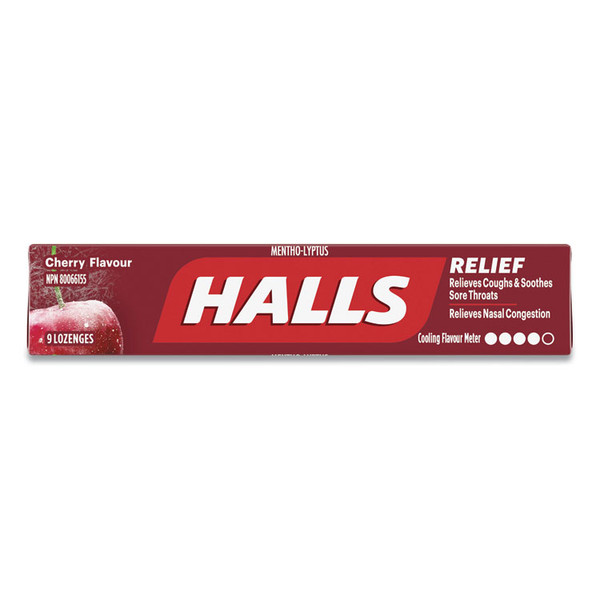 Mentho-Lyptus Cough and Sore Throat Lozenges, Cherry, 9/Pack, 20 Packs/Box [SKU: HLLAMC62476]