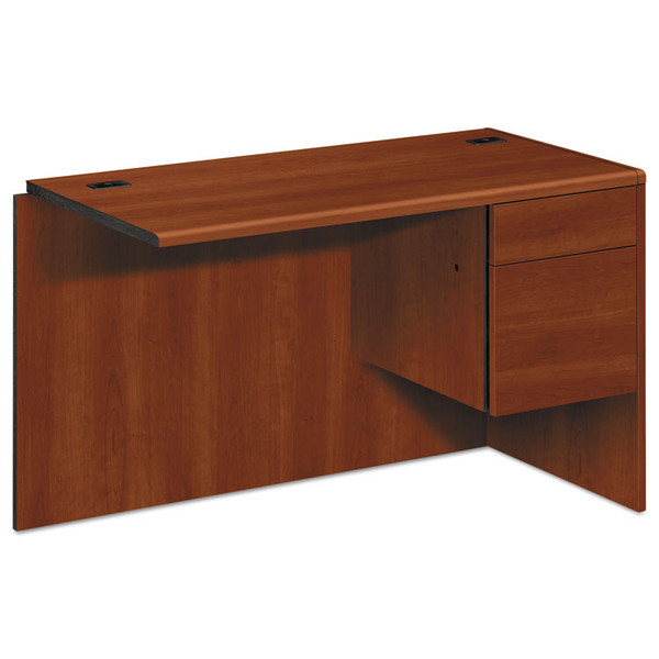 10700 "L" Workstation Return, Right 3/4 Pedestal, 48w x 24d x 29.5h, Cognac [SKU: HON10715RCO]