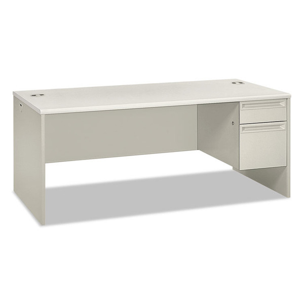 38000 Series Right Pedestal Desk, 72" x 36" x 30", Light Gray/Silver [SKU: HON38293RB9Q]
