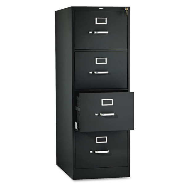 510 Series Vertical File, 4 Legal-Size File Drawers, Black, 18.25" x 25" x 52 [SKU: HON514CPP]