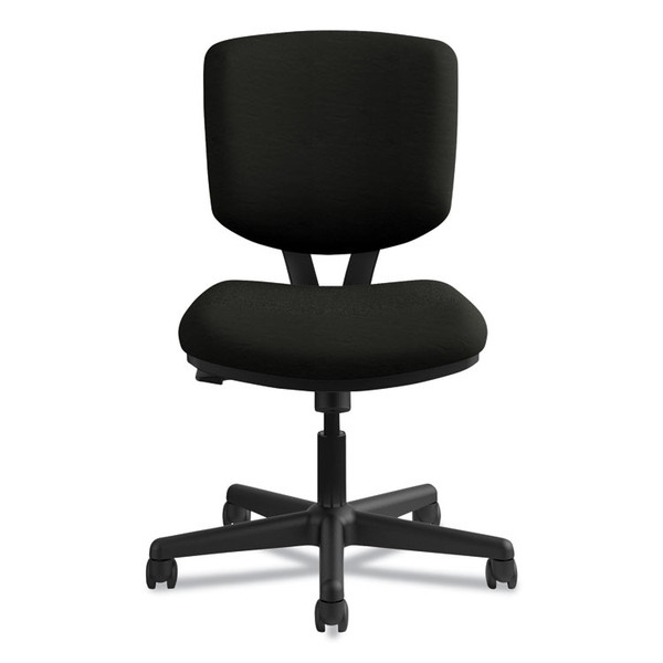Volt Series Leather Task Chair with Synchro-Tilt, Supports Up to 250 lb, 18" to 22.25" Seat Height, Black [SKU: HON5703SB11T]