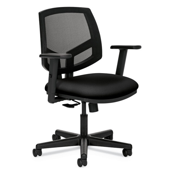 Volt Series Mesh Back Task Chair with Synchro-Tilt, Supports Up to 250 lb, 17.75" to 21.88" Seat Height, Black [SKU: HON5713GA10T]