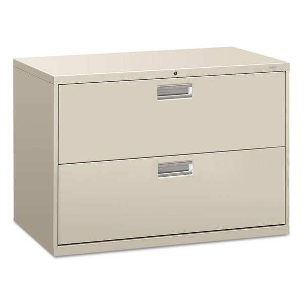 Brigade 600 Series Lateral File, 2 Legal/Letter-Size File Drawers, Light Gray, 42" x 18" x 28 [SKU: HON692LQ]