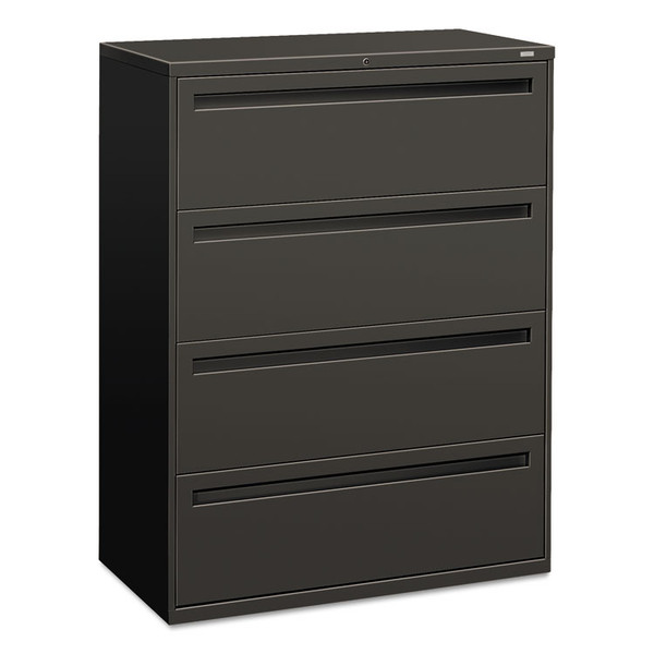 Brigade 700 Series Lateral File, 4 Legal/Letter-Size File Drawers, Charcoal, 42" x 18" x 52.5 [SKU: HON794LS]