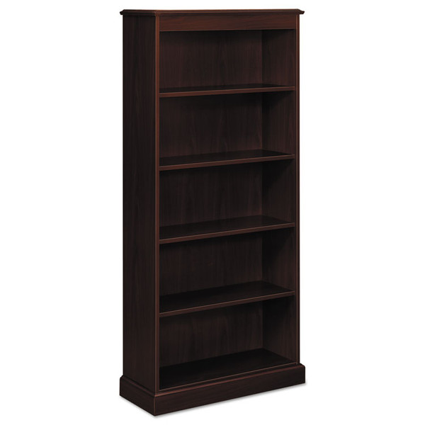 94000 Series Five-Shelf Bookcase, 35.75w x 14.31d x 78.25h, Mahogany [SKU: HON94225NN]
