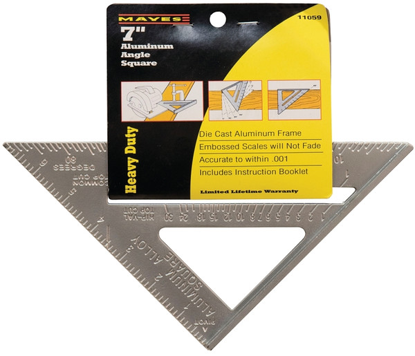 GreatNeck 11059 Rafter Square, Aluminum, 7 in L, 7.1 in W [SKU: ORG6436166]