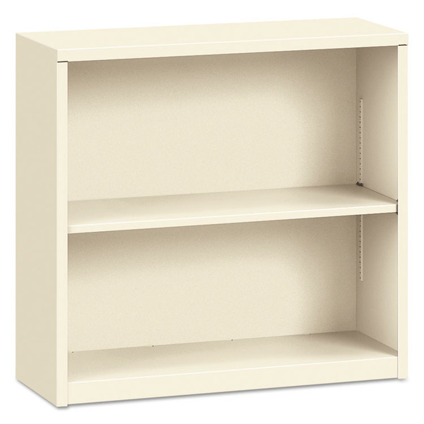 Metal Bookcase, Two-Shelf, 34.5w x 12.63d x 29h, Putty [SKU: HONS30ABCL]
