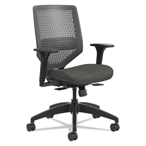 Solve Series ReActiv Back Task Chair, Supports Up to 300 lb, 18" to 23" Seat Height, Ink Seat, Charcoal Back, Black Base [SKU: HONSVR1ACLC10TK]