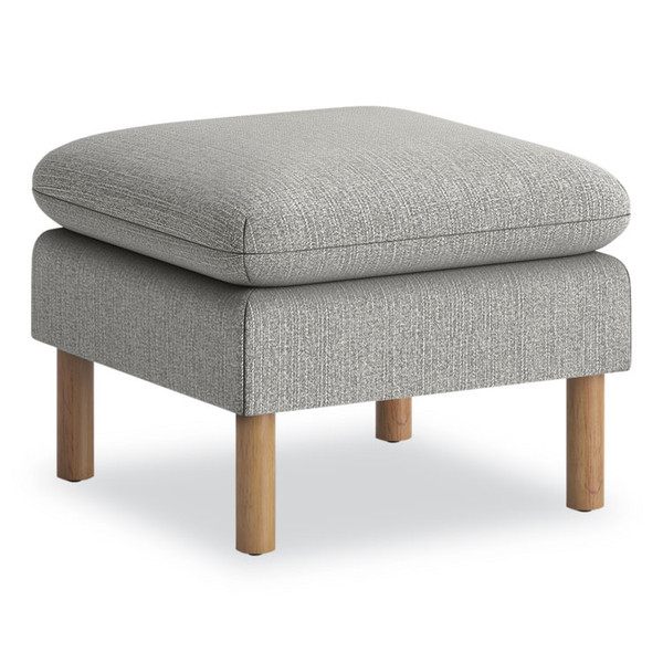 Parkwyn Series Ottoman, 23" x 23" x 17.5", Gray/Oak [SKU: HONVP3LOTTGRY]
