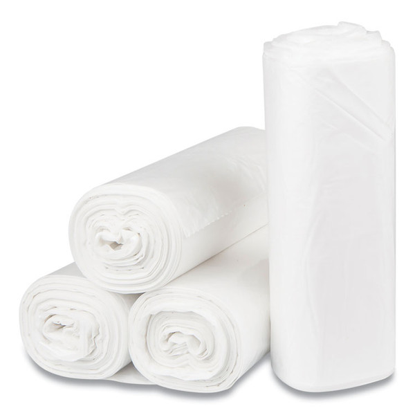 Low-Density Commercial Can Liners, 45 gal, 0.8 mil, 40" x 46", Natural, 25 Bags/Roll, 4 Rolls/Carton [SKU: IBSWSL4046XHN]