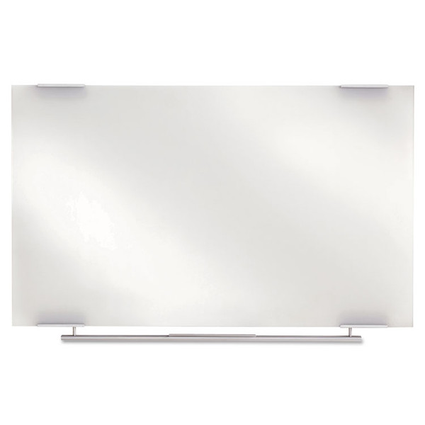 Clarity Glass Dry Erase Board with Aluminum Trim, Frameless, 48 x 36 [SKU: ICE31140]