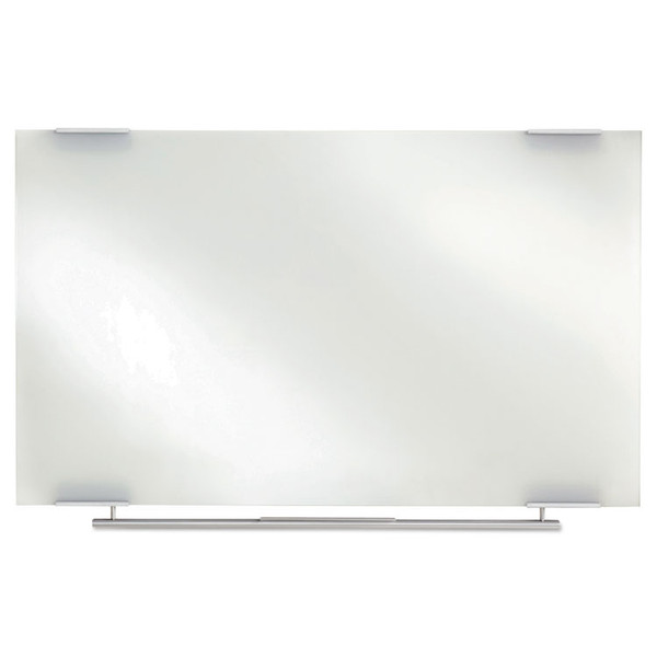 Clarity Glass Dry Erase Board with Aluminum Trim, Frameless, 72 x 36 [SKU: ICE31160]