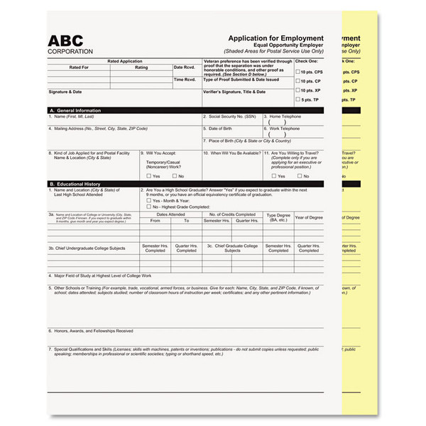 Digital Carbonless Paper, 2-Part, 8.5 x 11, White/Canary, 2,500/Carton [SKU: ICX90771003]