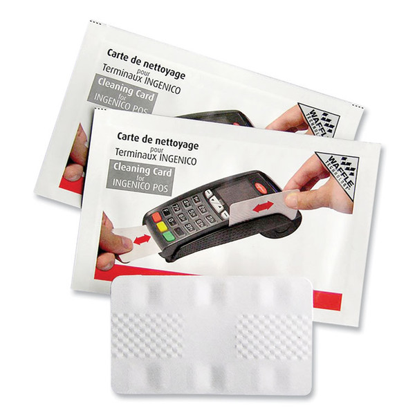Magnetic Card Reader Cleaning Cards, 2.1" x 3.35", 50/Carton [SKU: IPS2391]