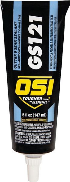 OSI GS121 Series 1797611 Gutter and Seam Sealant, Liquid, 5 oz Cartridge [SKU: ORG6410468]