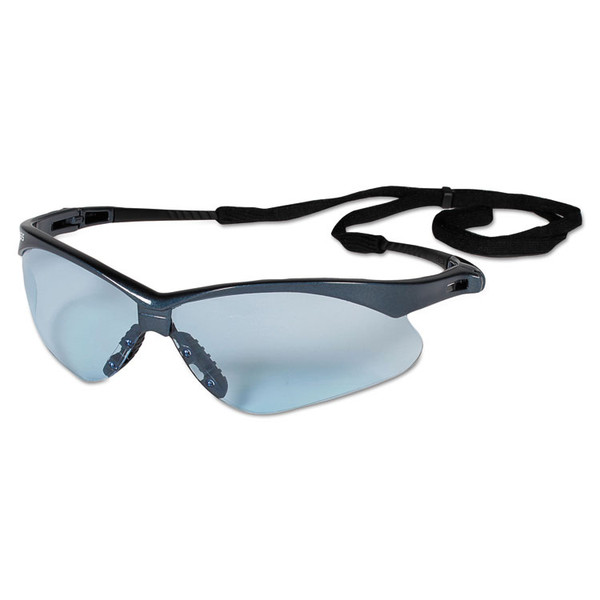 V30 Nemesis Safety Glasses, Blue Frame, Light Blue Uncoated Lens, 12/Box [SKU: KCC19639]