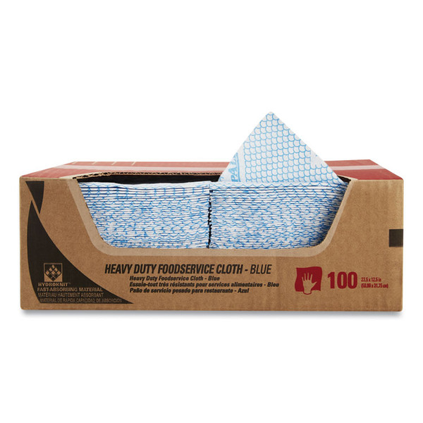 Heavy-Duty Foodservice Cloths, 12.5 x 23.5, Blue, 100/Carton [SKU: KCC51633]