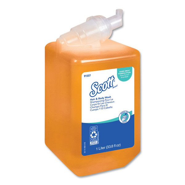 Essential Hair and Body Wash, Citrus Floral, 1 L Bottle, 6/Carton [SKU: KCC91557]