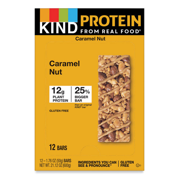 Protein Bars, Toasted Caramel Nut, 1.76 oz, 12/Pack [SKU: KND26041]
